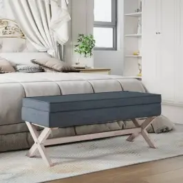 Uzglabāšanas Sols, Tumši Pelēks, 110X45X49 Cm, Samts Vidaxl