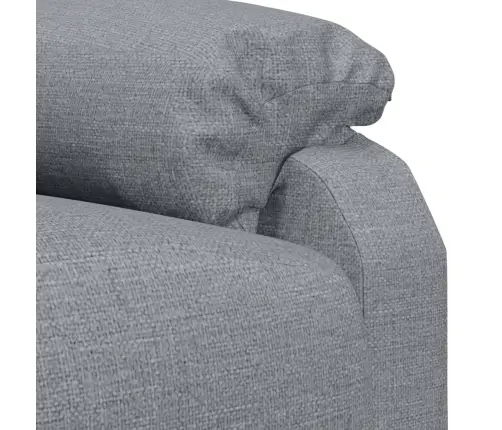 Masāžas Krēsls, Paceļams, Gaiši Pelēks Audums Vidaxl