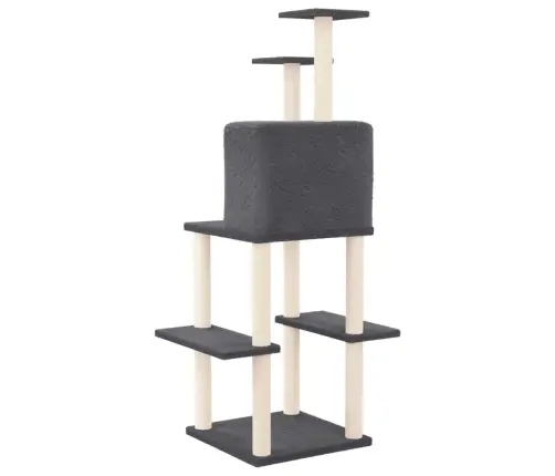 Kassimaja Sisalköitega Kraapimispuudega, Tumehall, 144,5 Cm