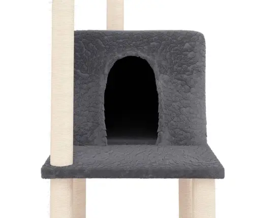 Kassimaja Sisalköitega Kraapimispuudega, Tumehall, 144,5 Cm