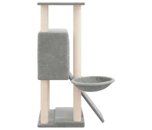 Kassimaja Sisalköitega Kraapimispuudega, Helehall, 96 Cm