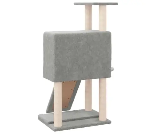 Kassimaja Sisalköitega Kraapimispuudega, Helehall, 96 Cm