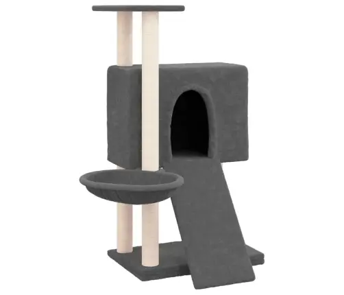 Kassimaja Sisalköitega Kraapimispuudega, Tumehall, 96 Cm