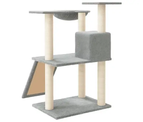 Kassimaja Sisalköitega Kraapimispuudega, Helehall, 83 Cm