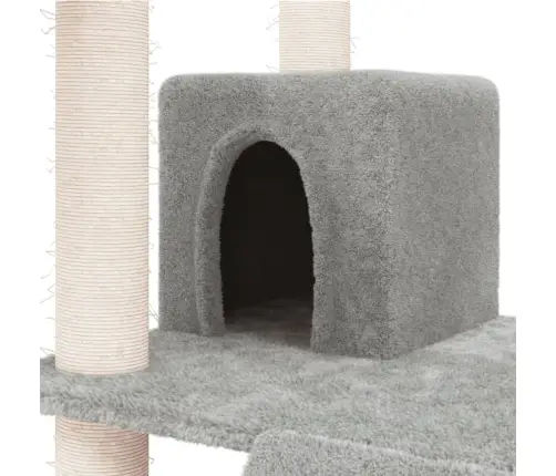 Kassimaja Sisalköitega Kraapimispuudega, Helehall, 83 Cm