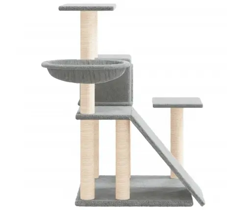 Kaķu Māja Ar Sizala Stabiem Nagu Asināšanai, 82 Cm, Pelēka Vidaxl