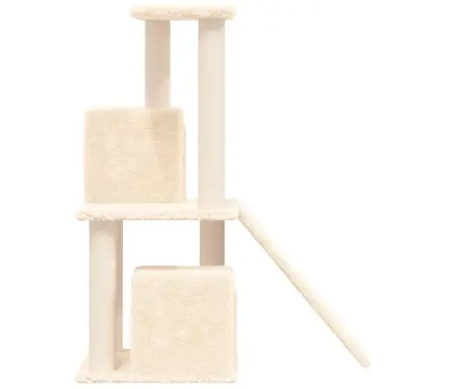 Kassimaja Sisalköitega Kraapimispuuga, Kreemjas, 82 Cm