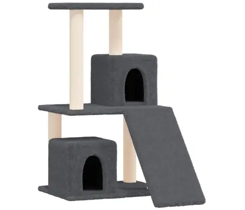 Kaķu Māja Ar Sizala Stabiem Nagu Asināšanai, 82 Cm, Pelēka Vidaxl