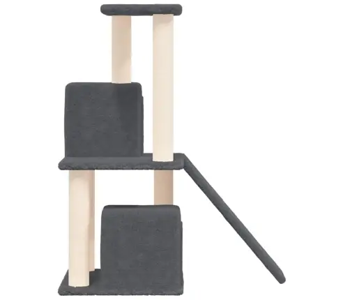 Kaķu Māja Ar Sizala Stabiem Nagu Asināšanai, 82 Cm, Pelēka Vidaxl