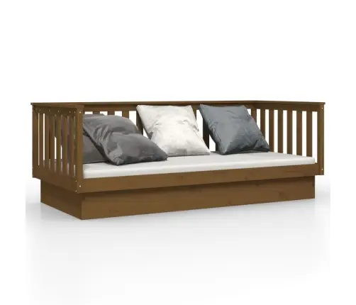 Gulta, Medus Brūna, 80X200 Cm, Priedes Masīvkoks Vidaxl