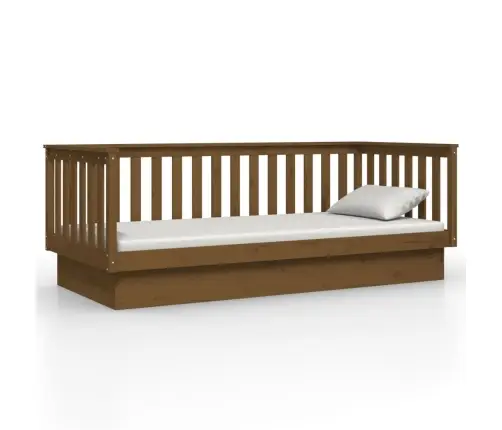 Dīvāngulta, Medus Brūna, 100X200 Cm, Priedes Masīvkoks Vidaxl