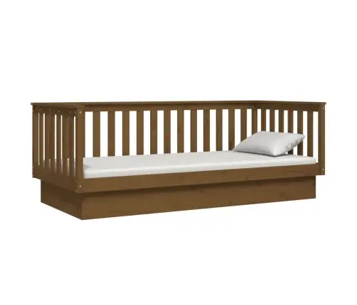 Dīvāngulta, Medus Brūna, 100X200 Cm, Priedes Masīvkoks Vidaxl