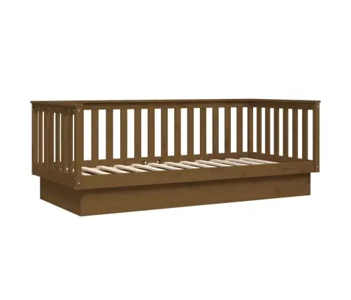 Dīvāngulta, Medus Brūna, 100X200 Cm, Priedes Masīvkoks Vidaxl