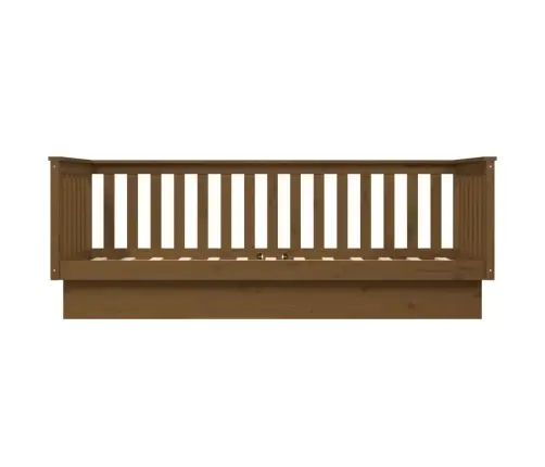 Dīvāngulta, Medus Brūna, 100X200 Cm, Priedes Masīvkoks Vidaxl