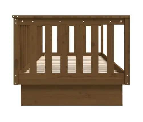 Dīvāngulta, Medus Brūna, 100X200 Cm, Priedes Masīvkoks Vidaxl