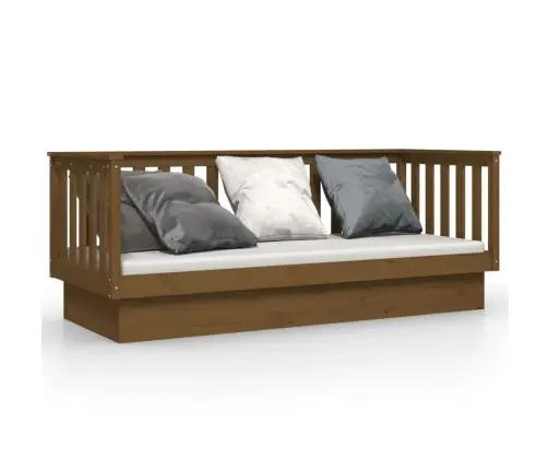 Dīvāngulta, Medus Brūna, 90X190 Cm, Priedes Masīvkoks Vidaxl