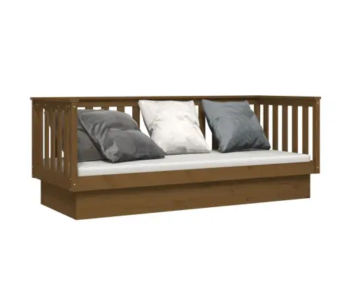 Dīvāngulta, Medus Brūna, 90X190 Cm, Priedes Masīvkoks Vidaxl