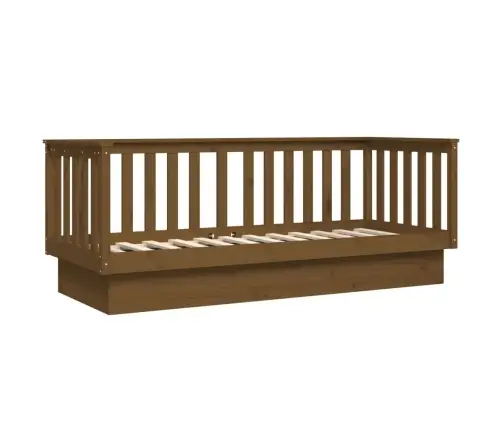 Dīvāngulta, Medus Brūna, 90X190 Cm, Priedes Masīvkoks Vidaxl