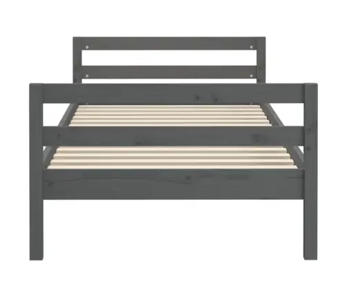Lovos Rėmas, Pilkos Spalvos, 90X200cm Pušies Medienos Masyvas