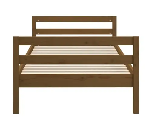 Lovos Rėmas, Medaus Rudas, 90X200cm Pušies Medienos Masyvas