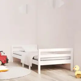 Voodiraam Ilma Madratsita, Valge, 80X200 cm Männipuit