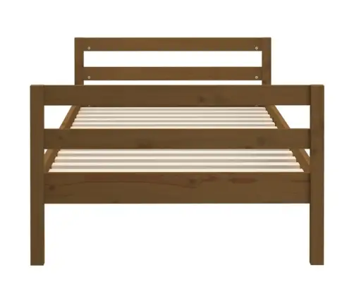 Lovos Rėmas, Medaus Rudas, 75X190cm Pušies Medienos Masyvas