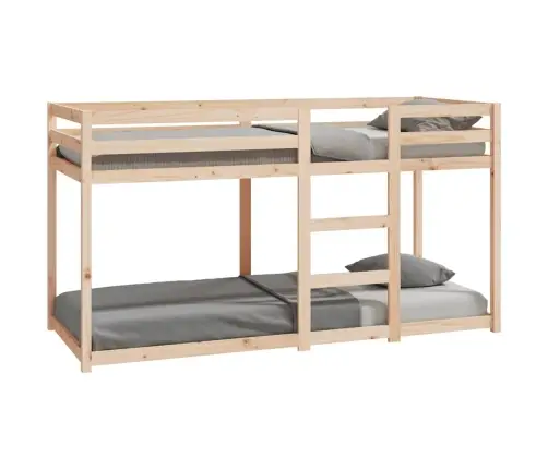 Divstāvu Gulta, 80X200 Cm, Priedes Masīvkoks Vidaxl