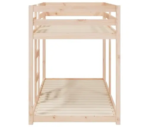 Divstāvu Gulta, 80X200 Cm, Priedes Masīvkoks Vidaxl