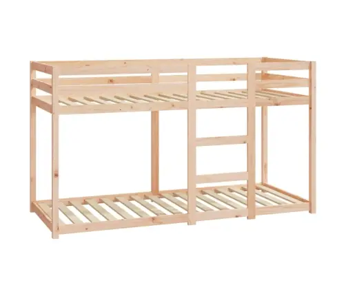 Divstāvu Gulta, 75X190 Cm, Priedes Masīvkoks Vidaxl