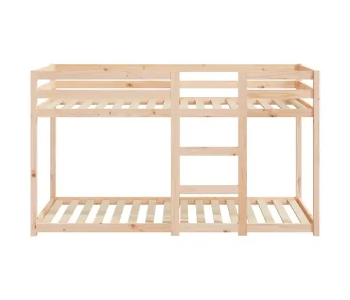 Divstāvu Gulta, 75X190 Cm, Priedes Masīvkoks Vidaxl