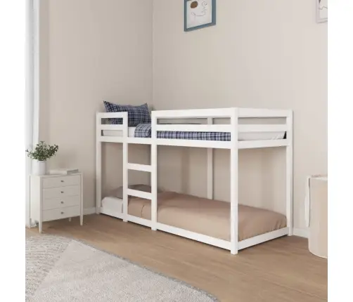 Narivoodi, Valge, 75 X 190 cm Männipuit