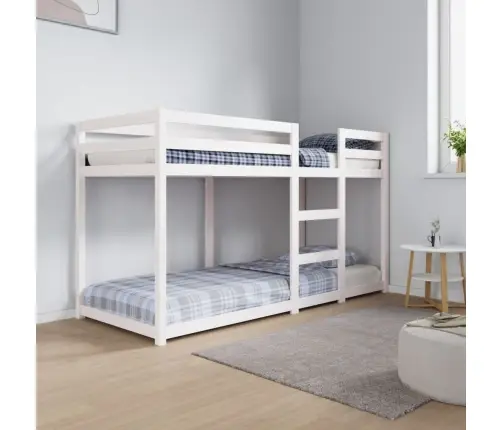 Narivoodi, Valge, 75 X 190 cm Männipuit