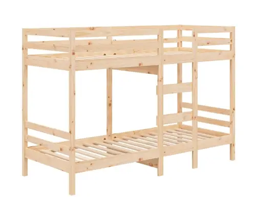 Divstāvu Gulta, 80X200 Cm, Priedes Masīvkoks Vidaxl