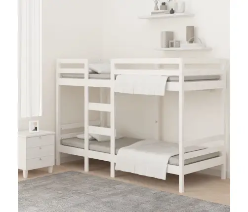 Narivoodi, Valge, 80 X 200 cm Männipuit