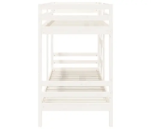 Narivoodi, Valge, 80 X 200 cm Männipuit