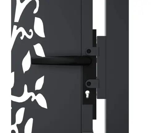 Dārza Vārti, Antracītpelēki, 105X105 Cm, Tērauds, Koka Dizains Vidaxl