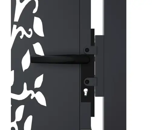 Dārza Vārti, Antracītpelēki, 105X130 Cm, Tērauds, Koka Dizains Vidaxl