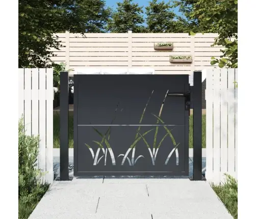 Aiavärav, Antratsiithall, 100 X 75 cm Terasest, Murukujundusega