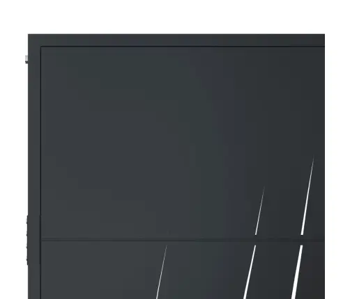 Dārza Vārti, Antracītpelēki, 105X130 Cm, Tērauds, Zāles Dizains Vidaxl