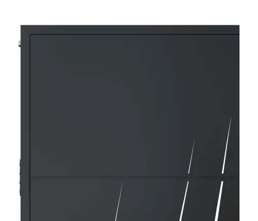 Dārza Vārti, Antracītpelēki, 105X180 Cm, Tērauds, Zāles Dizains Vidaxl