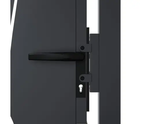 Dārza Vārti, Antracītpelēki, 105X180 Cm, Tērauds, Zāles Dizains Vidaxl