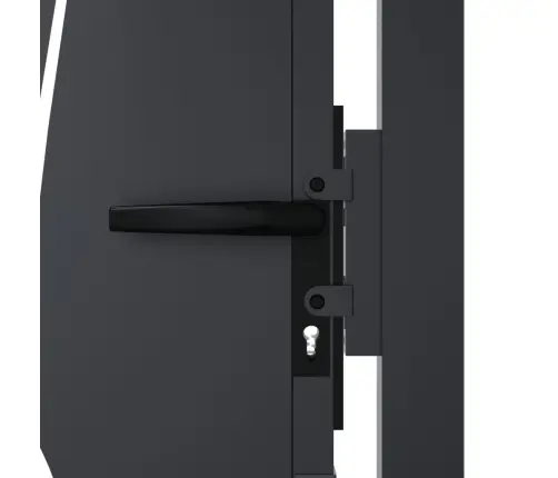 Dārza Vārti, Antracītpelēki, 105X205 Cm, Tērauds, Zāles Dizains Vidaxl