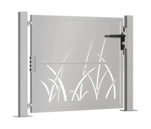 Dārza Vārti, 105X80 Cm, Tērauds Ar Rūsas Efektu, Zāles Dizains Vidaxl