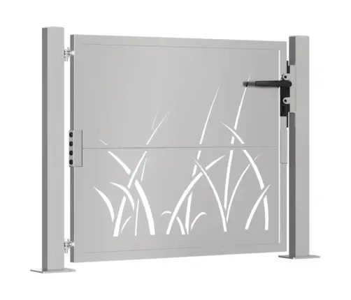 Dārza Vārti, 105X105 Cm, Tērauds Ar Rūsas Efektu, Zāles Dizains Vidaxl