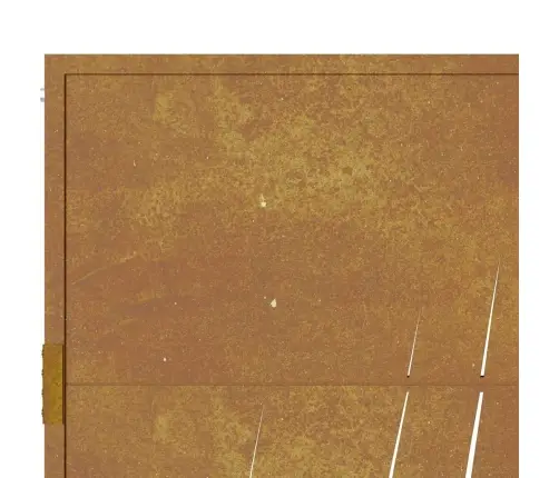 Dārza Vārti, 105X130 Cm, Tērauds Ar Rūsas Efektu, Zāles Dizains Vidaxl