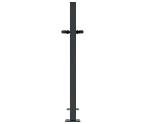 Dārza Vārti, Antracītpelēki, 105X80 Cm, Tērauds Vidaxl