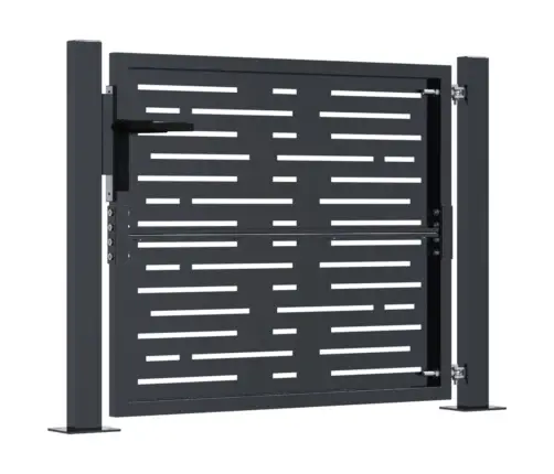 Dārza Vārti, Antracītpelēki, 105X80 Cm, Tērauds Vidaxl