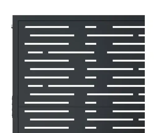 Dārza Vārti, Antracītpelēki, 105X80 Cm, Tērauds Vidaxl