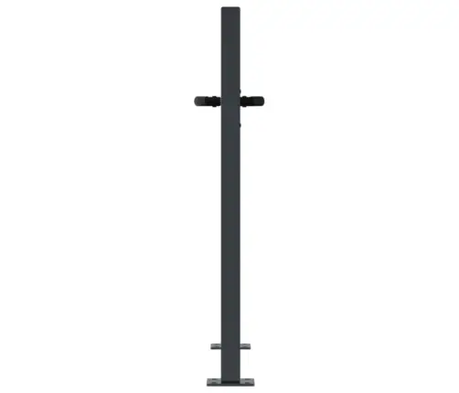 Sodo Vartai, Antracito Spalvos, 100X100 cm Plienas, Kvadratinis Dizainas