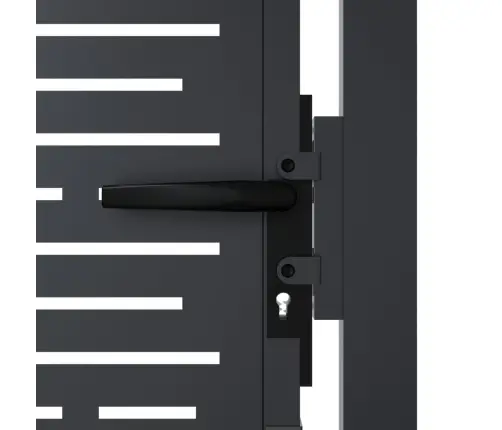 Sodo Vartai, Antracito Spalvos, 100X100 cm Plienas, Kvadratinis Dizainas